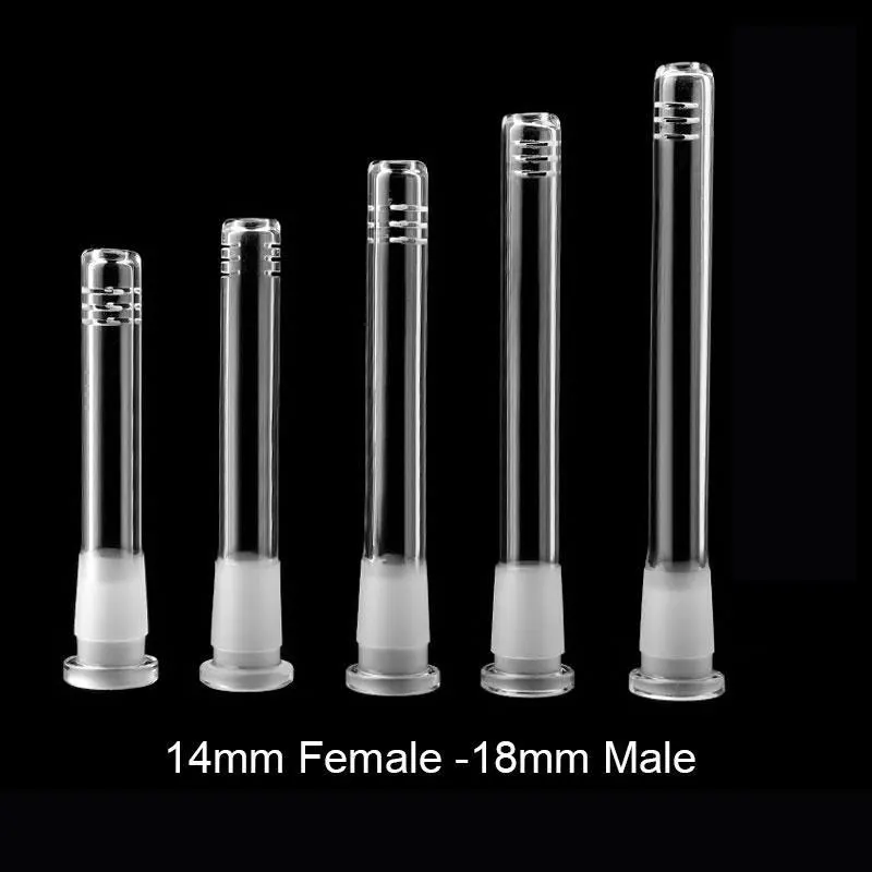 5 inch 18mm by 14mm Stem Clear Scientic Glass Tube Adapter Durable Material 2PC 