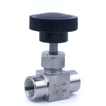 Игла внутренняя резьба клапана BSP 1/" 1/4" 3/" 1/2" 3/" дюймов нержавеющая сталь управление отключения кран настраиваемый игольчатый регулятор клапан