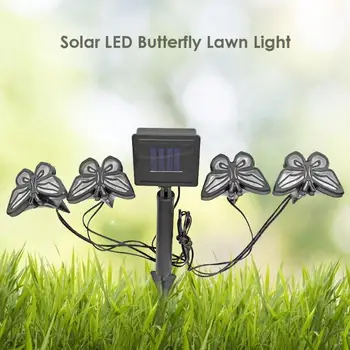 

Solar LED Butterfly Shape Lawn Light Smooth Appearance Superb Craftsmanship Outdoor Garden Landscape Decorative Lamp