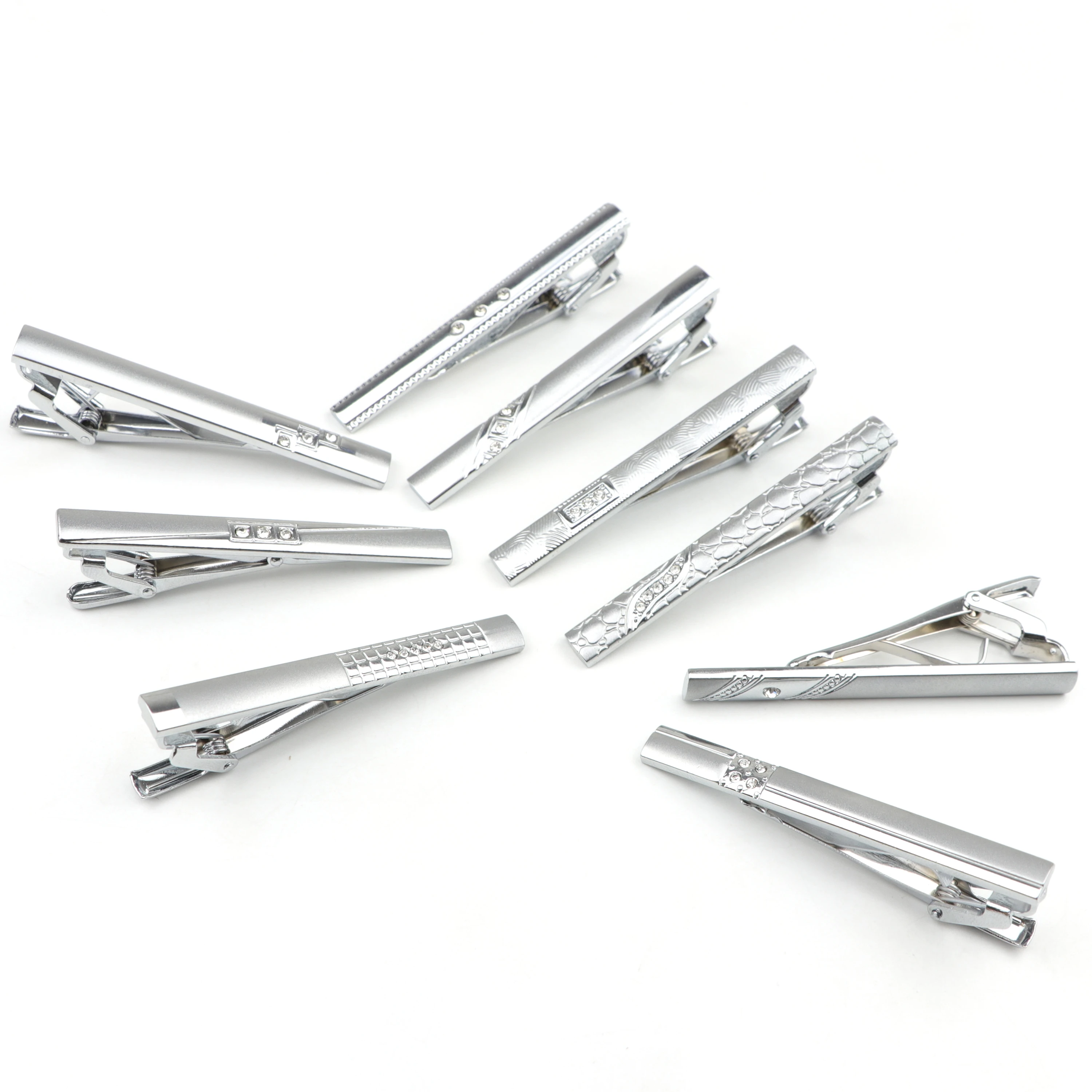 Must Buy Tie Clip Classic Trendy Men Crystal Jewel Metal Male Business