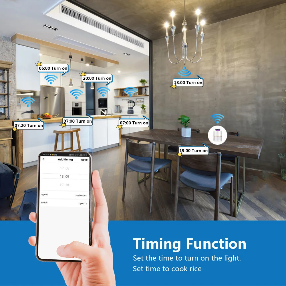SMATRUL Tuya Smart Life APP Wi Fi + RF 433 МГц переключатель светильник релейный модуль с таймером