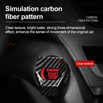 

NEW Start Stop Button Ring Circle Cover Auto Sticker Auto Engine Ignition Aluminum Alloy Button Cover Car Accessories Styling