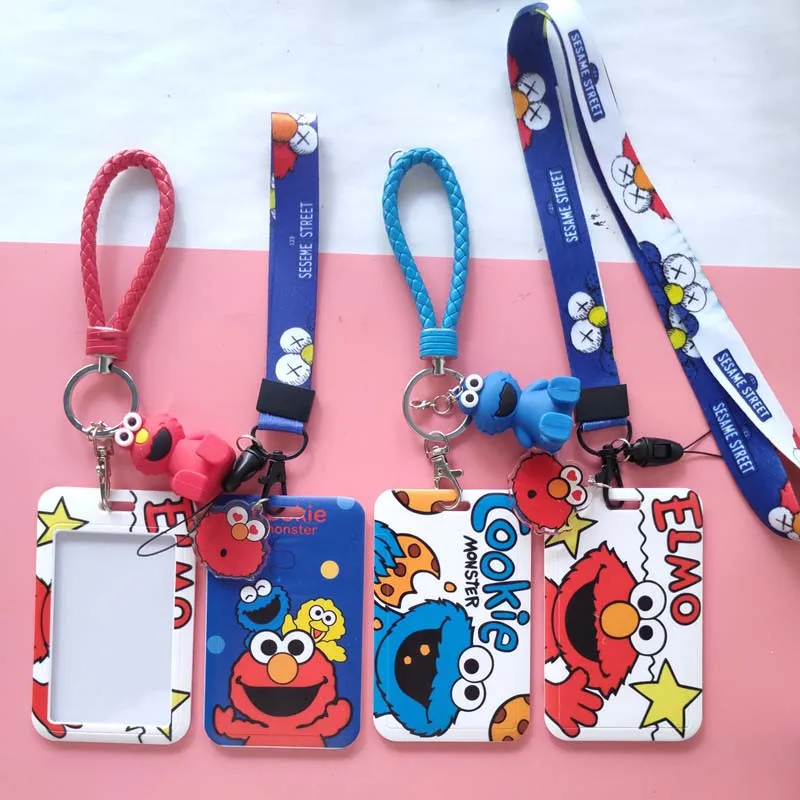 Мультяшный шнурок Elmo для кредитных карт держатель удостоверения личности