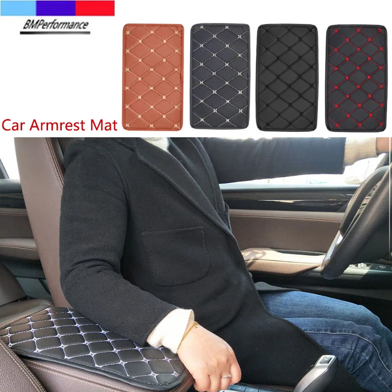 

PU Leather Car Armrest Mat Box Cover Protector Pad For Bmw E36 E46 E90 E91 E92 E93 E81 E82 E87 E88 E34 E39 E60 E61 E84 E83 Z4