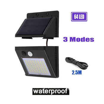 

Super Bright 64/30 LED Waterproof IP65 Solar Lamp Outdoor Street Security Road Light Wall Garden Thin Solar Lamp Lights optional