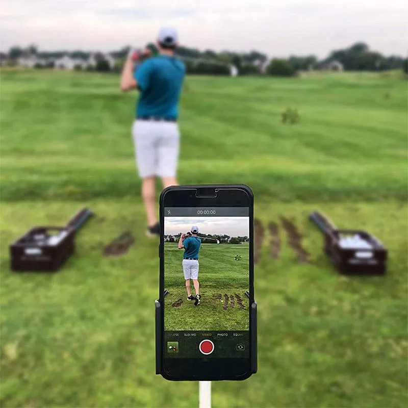 2021 Hot Sale Golf Swing Recorder Holder Cell Phone Clip Holding Trainer Practice Training Aid New Sport Accessories | Спорт и