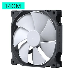 PWM Ventilateur Boîtier 4Pin Ventilateur D'ordinateur 4 Broches PC Boîtier D'ordinateur 14cm Ventilateur PWM Silencieux Refroidisseur Radiateur PC Silencieux Ventilateur Refroidisseur 