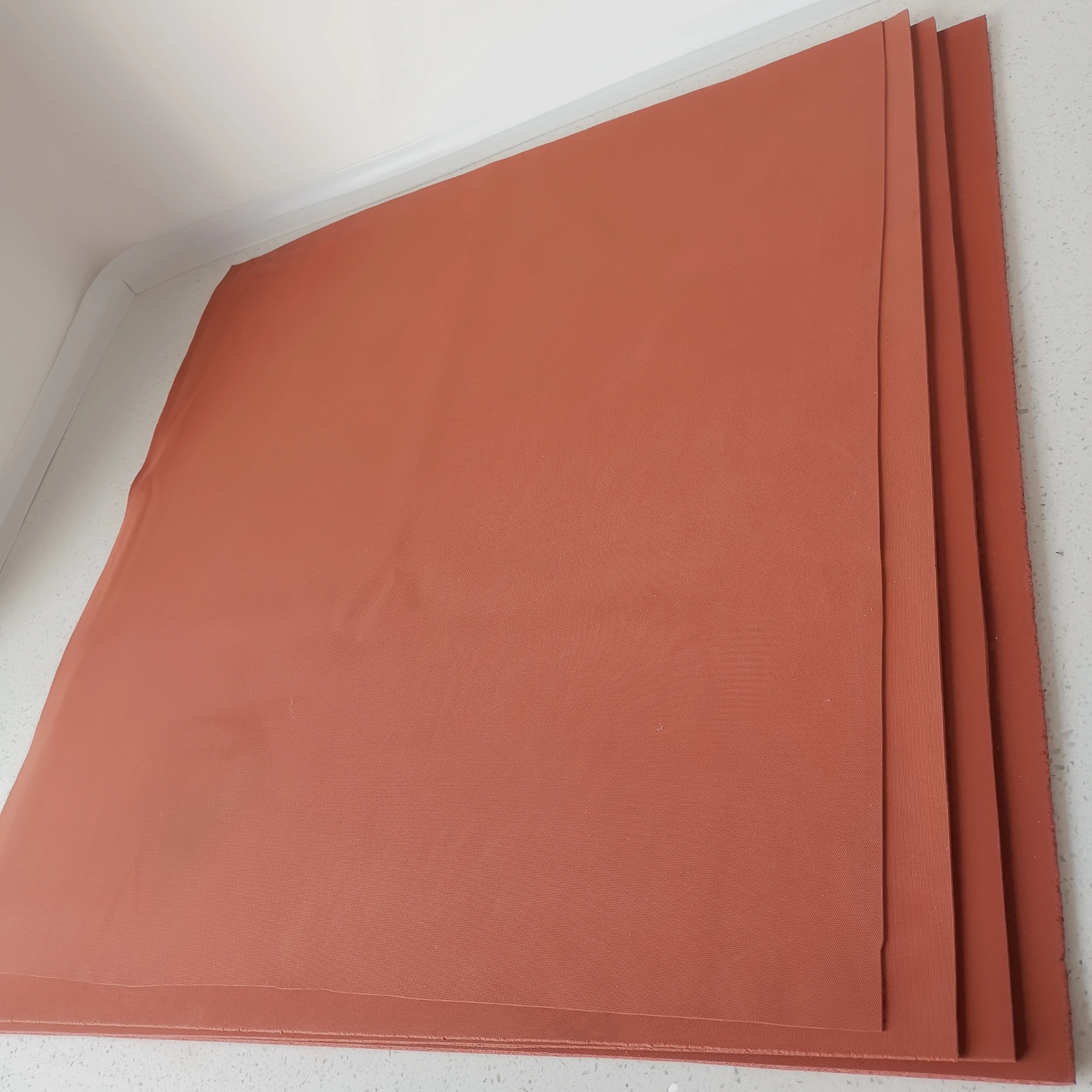 50x50cm 2mm thickness high resistant temperature red foam plate rubber pad silicone rubber use for heat transfer