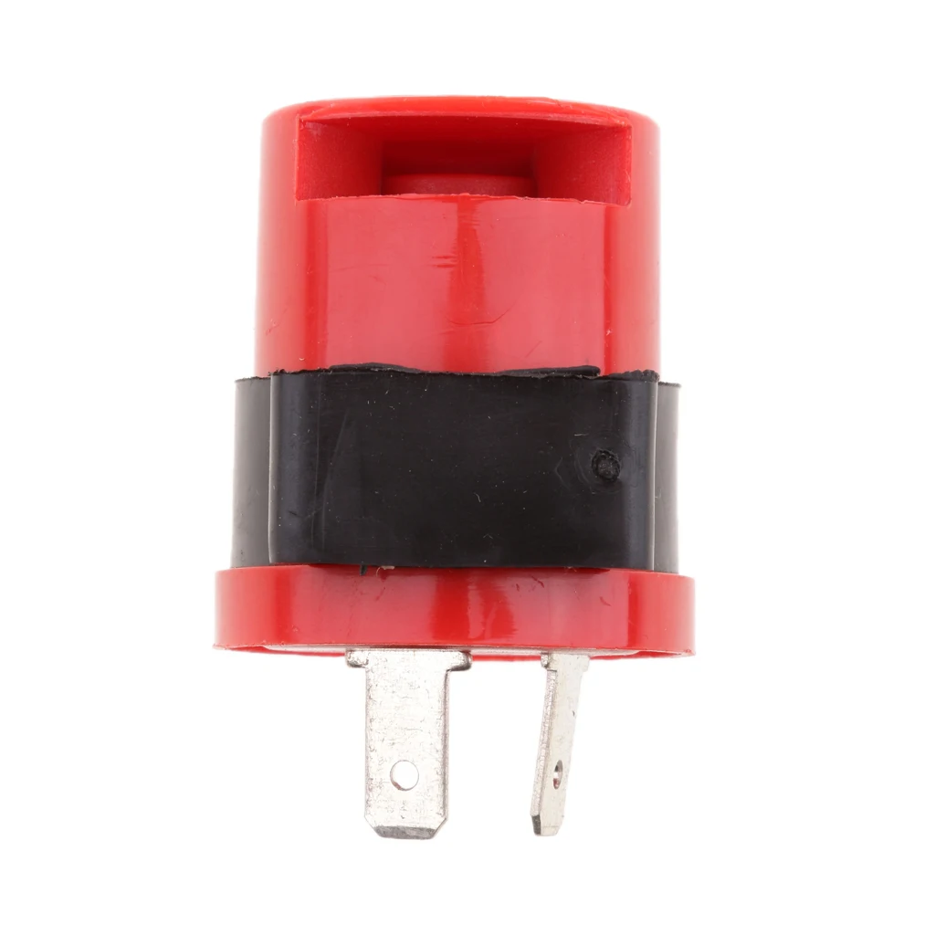 DC 6-12V 2 Pins Universal for Motorbike Blinker Electronic Flasher Relay Beeper - Red