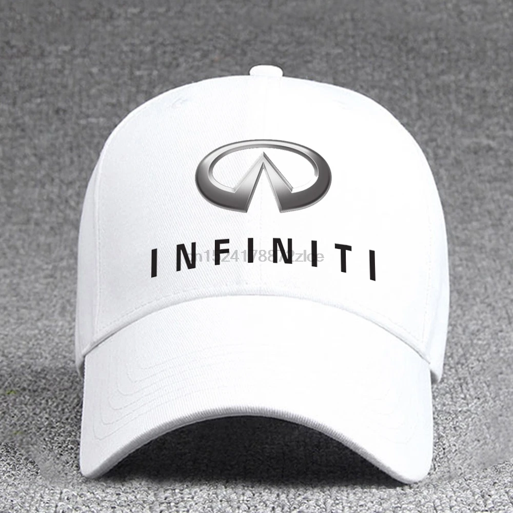 Повседневная хлопковая бейсболка Infiniti сзади Волшебная наклейка и может быть правильно отрегулирована по размеру(унисекс