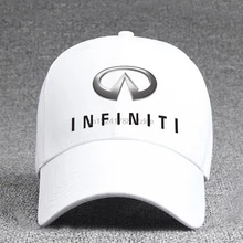 Повседневная хлопковая бейсболка Infiniti сзади Волшебная наклейка и может быть правильно отрегулирована по размеру(унисекс