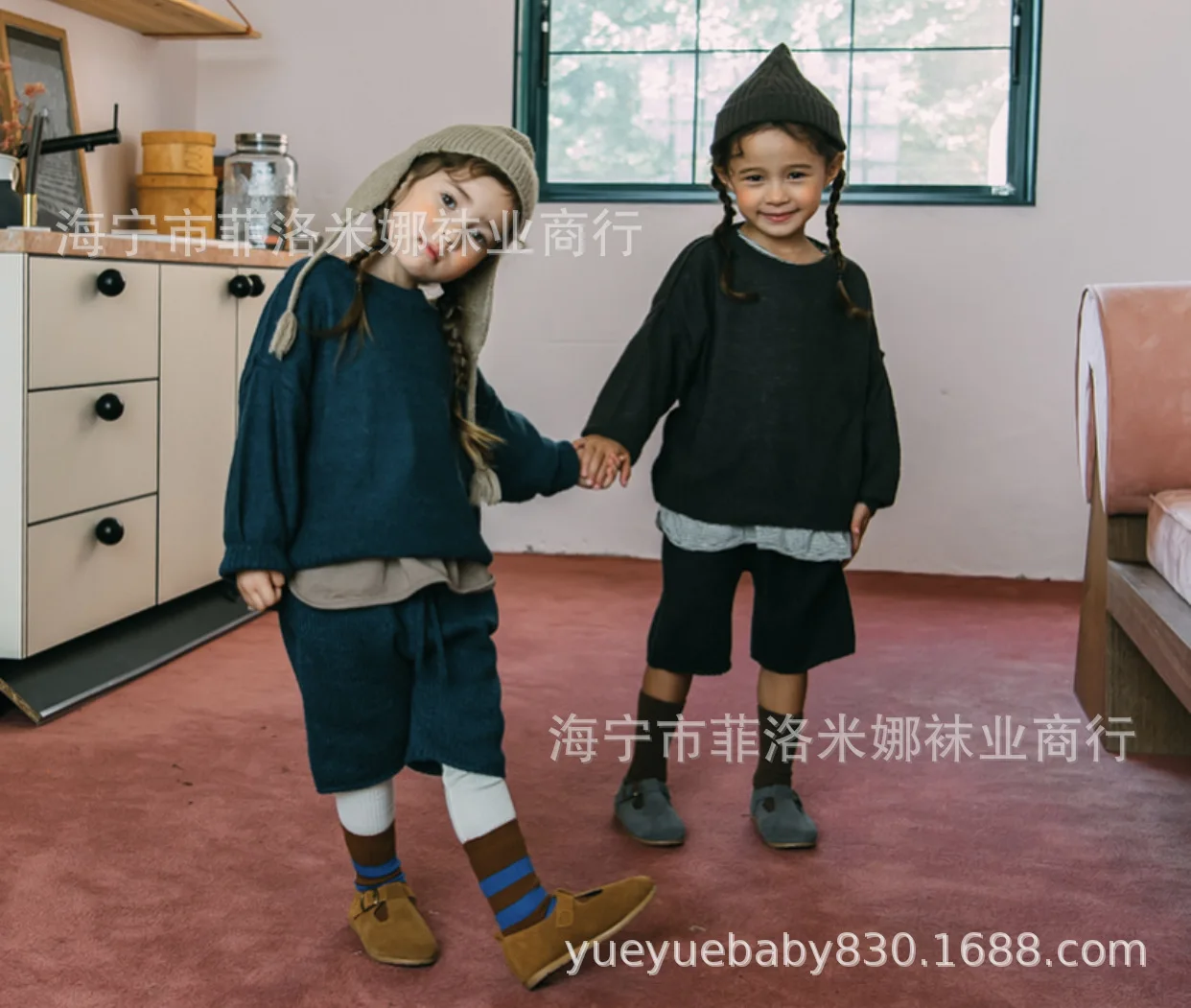 Autumn And Winter BOY'S Girls Unisex Style Retro Stripes Contrast Color Short Socks Bunching Socks CHILDREN'S Socks