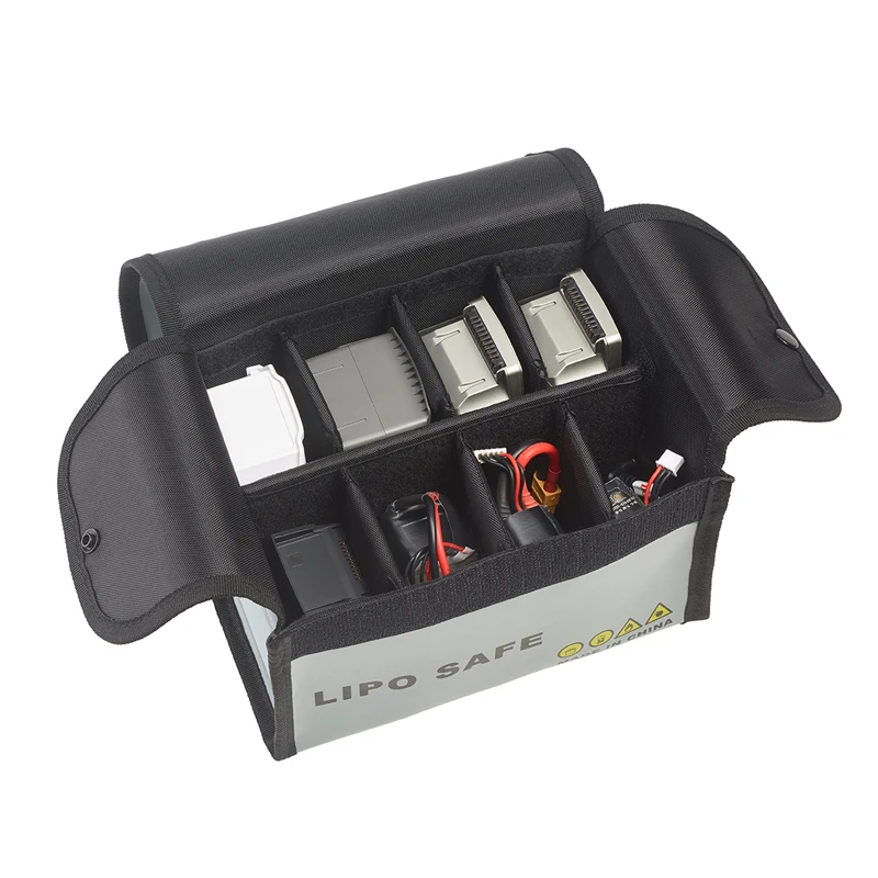 Buy for DJI Mavic Mini Mavic Pro Air Li-po Battery Storage Pouch Heat-resistant Fireproof Storage Bag for DJI Mavic 2 Pro Zoom Spark