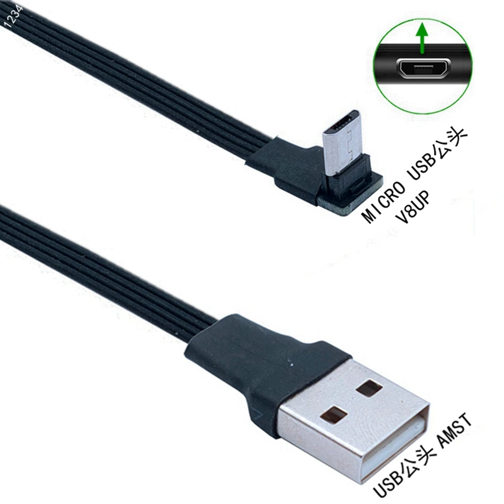 Кабель для передачи данных Mini USB B MICRO Type 5pin папа 90 Угловой 2 0 папа|Компьютерные