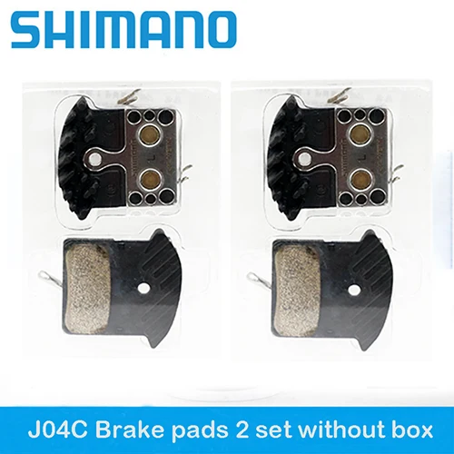 J04C 2SET no box Велосипед диск охлаждения ласты Металлические тормозные колодки Совместимость для BXTR9000/M9020/XT8000/8020/XTRM985/M987/XTM785/M675 DEORE M615 J02A J04C - Цвет: J04C 2SET no box