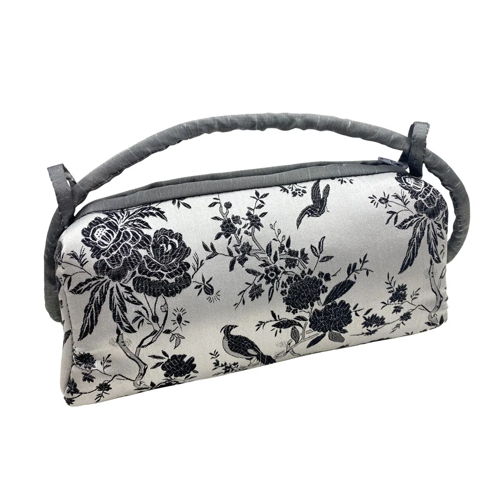 Vintage Luxus chinesischen Stil Seide Tasche Mode Frauen Handtasche japanische Hands tickerei Tasche Cheong sam weibliche Cosplay Kupplungen – Detail 16