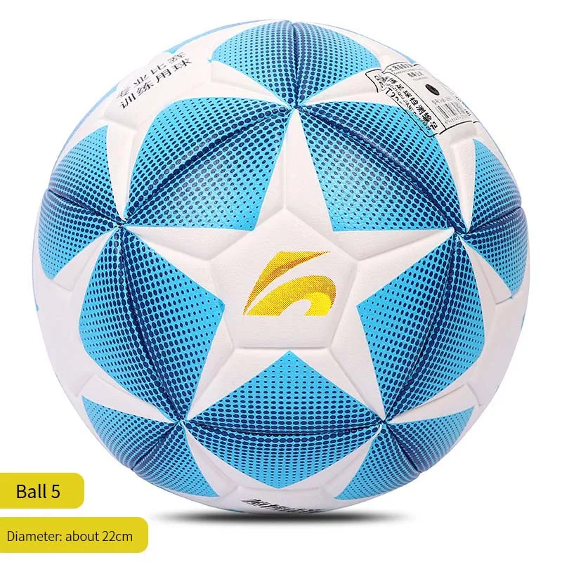 HENBOO Размер 4 размер 5 футбольный мяч Официальный гол Лига мяч тренировочный мяч футбол ПВХ Бутиловый внутренний пузырь Спорт на открытом воздухе - Цвет: as picture