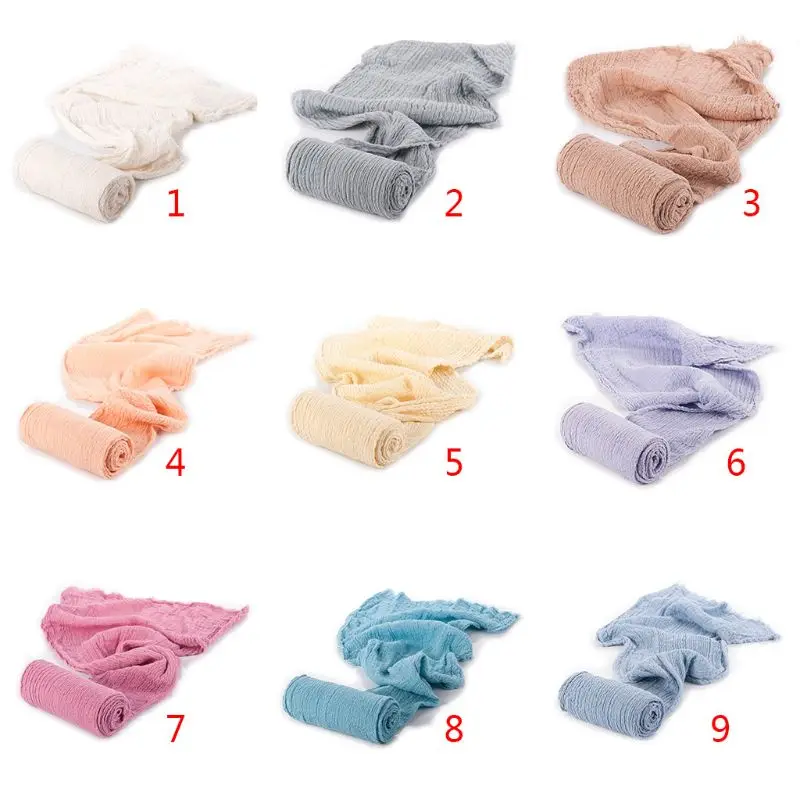 Newborn Photography Props Baby Stretch Wrap Cloth Infant Photo Accessories E65D