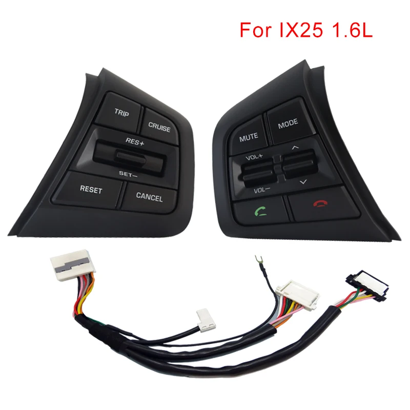 Для hyundai creta ix25 1.6L 2.0L Универсальный руль дистанционное управление переключатели Bluetooth кнопки pc автомобильные аксессуары интерьер
