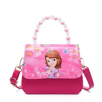 

Children's Small PU Leather Shoulder Bag Girls Cute princess Handbag Kids Cartoon Sofia Crossbody Messenger Tote Birthday Gift