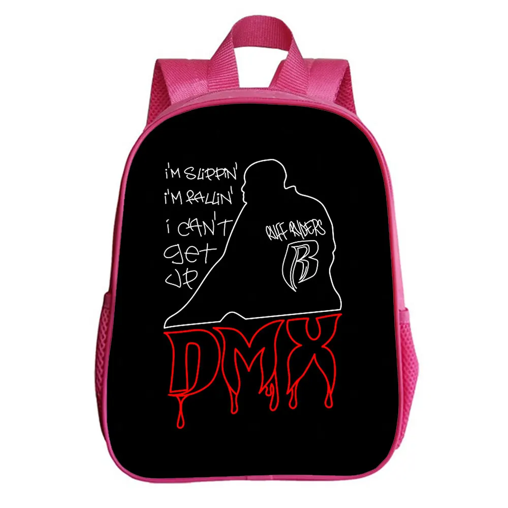 DMX Backpack Children Funny Cartoon Kindergarten Rucksack Baby Boys Anime Mini Knapsack Mochila 12 Inches