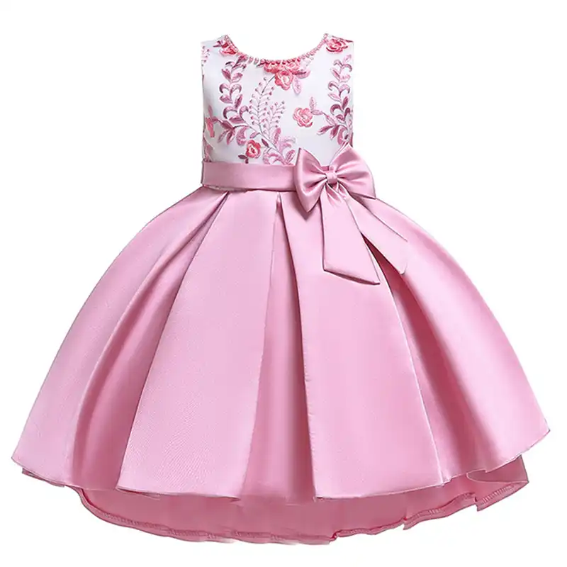 Vestido De Fiesta De Princesa Para Ninas Vestidos De Flores Elegantes De Cumpleanos Para Ninos Vestido De Arco Para Ninos Tutu Para Ninos De 2 A 10 Anos Ropa Aliexpress