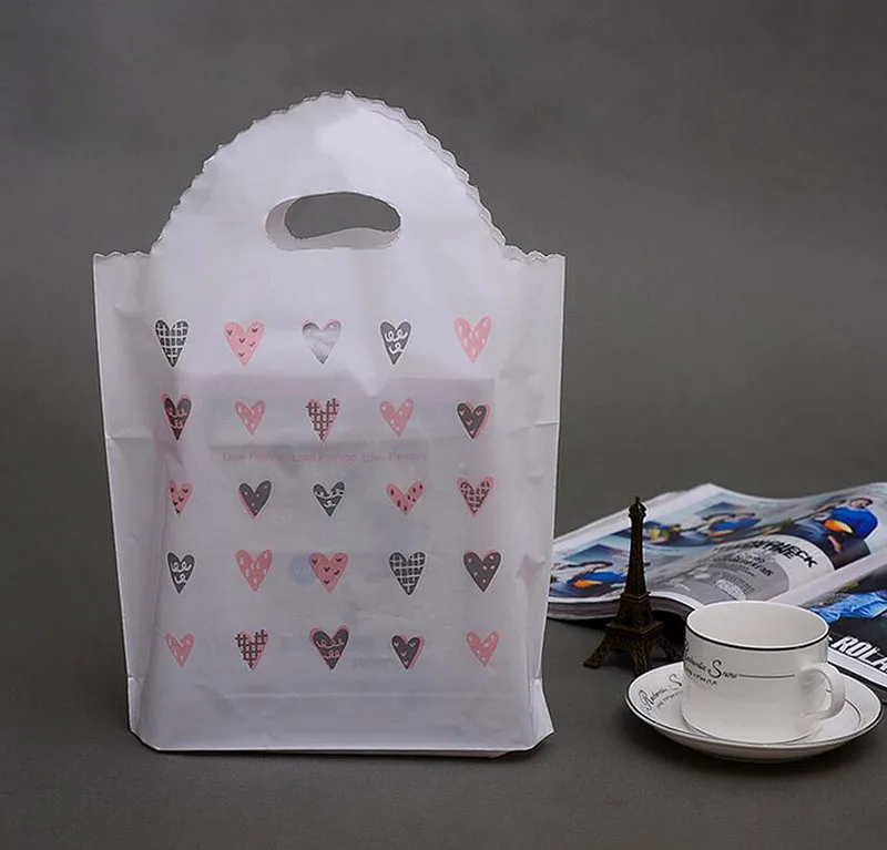 100 Stuks 32*42*8 Cm Kant Liefde Hart Winkelen Verpakking Met Handvat, sieraden Verpakking Plastic, Gift Tassen, Kleding Tassen 100 Stuks 32*42*8 Cm Kant Liefde Hart Winkelen Verpakking Met Handvat, sieraden Verpakking Plastic, Gift Tassen, Kleding Tassen