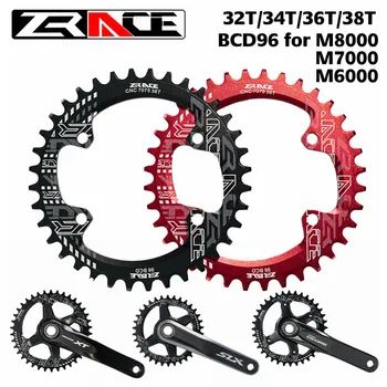 

ZRACE Bicycle Chain Wheel 32T 34T 36T 38T BCD96 Bike Chain Wheel Bicycle Crank&Chainwheel Bicycle Parts for shimano M8000 M7000