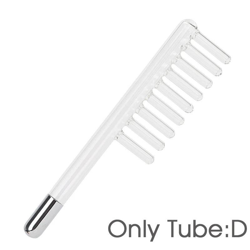 Tube D 4 шт. высокочастотная стеклянная трубка точечный очиститель лица Уход за кожей спа салон красоты Замена стеклянная палочка - Цвет: Tube D