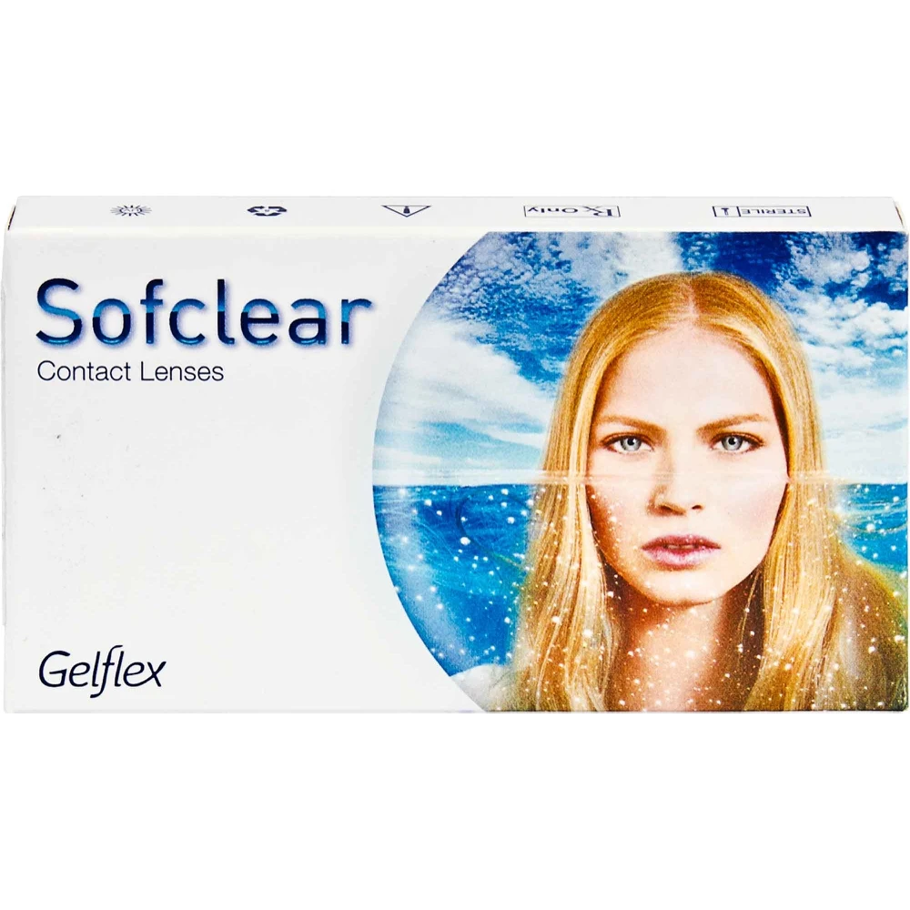 Контактные линзы Sofclear Радиус кривизны 8.6 6 шт в упаковке | Красота и здоровье