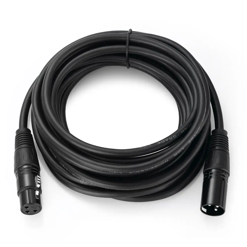 Кабель Bochara XLR штекер гнездо M/F экранированный аудио кабель OFC для микрофона