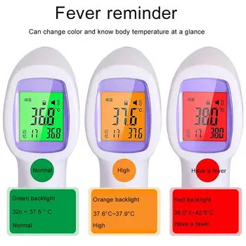

Non-contact Infrared Thermometer Portable Digital 3 Color Backlight Non-contact Infrared Forehead Thermometer