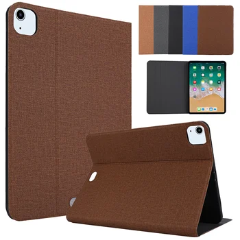 

For iPad Air 4 10.9" 2020 Tablet Automatic Wake up/Sleep Flat Protective Shell Folding Stand Case PU + TPU Shockproof Cover