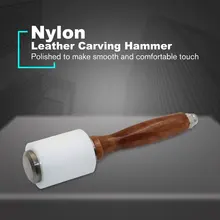 Кожаная резьба молоток DIY ремесло пробойник для кожи резка нейлоновый молоток инструмент с деревянной ручкой кожевенное ремесло Резьба