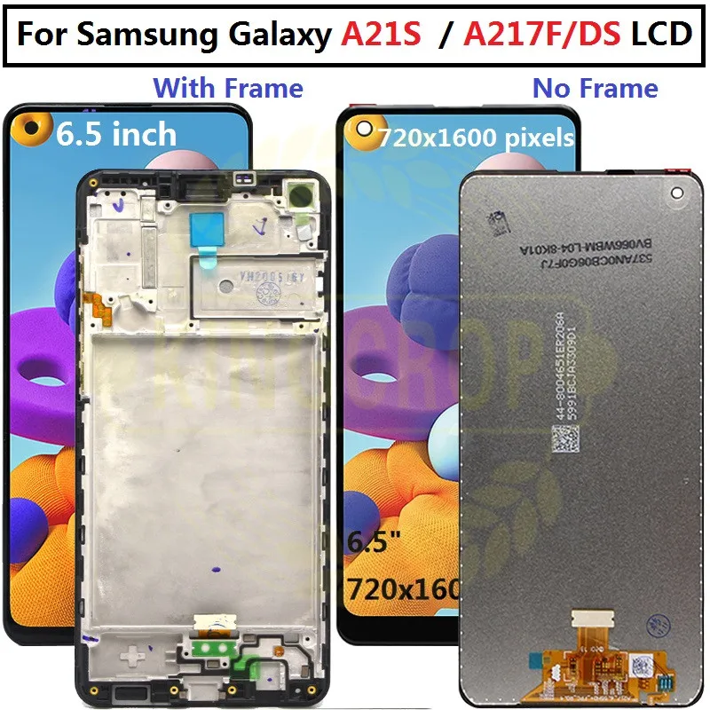 6 5 &quotОригинальный ЖК дисплей для Samsung Galaxy A21s A217 с рамкой сенсорный экран