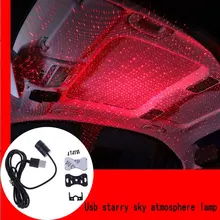 Потолочные светильники для автомобиля, модифицированные по всему небом, звезда USB, интерьерные атмосферные огни, Автомобильная Музыка, акустическое управление, декоративный свет