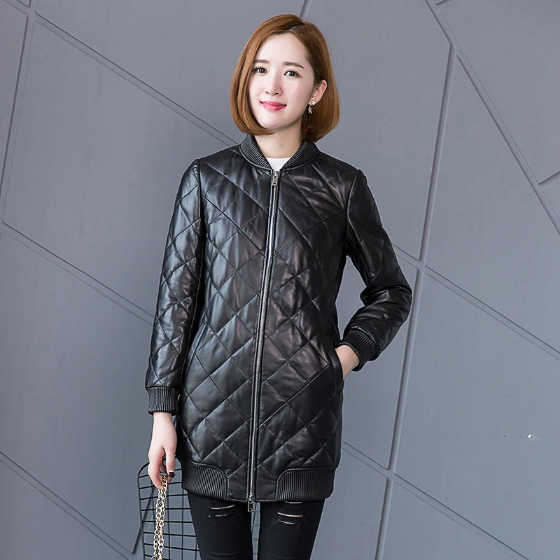 

Spring Autumn Real Genuine Leather Jacket Women Clothes 2019 Korean Vintage Sheepskin Coat Streetwear Tops Abrigo Mujer ZT3624