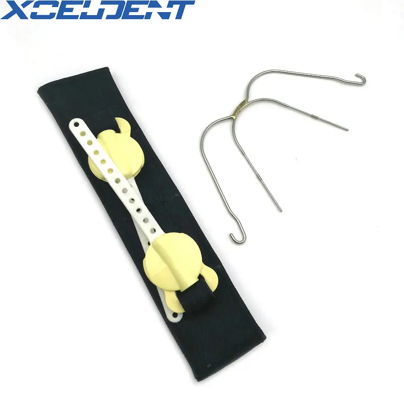 

Dental Extraoral Anchorage Head Cap with Safety Module Pull Headgear Safety Neck Pad Dentistry Face Bows Dental Ortho Matirial