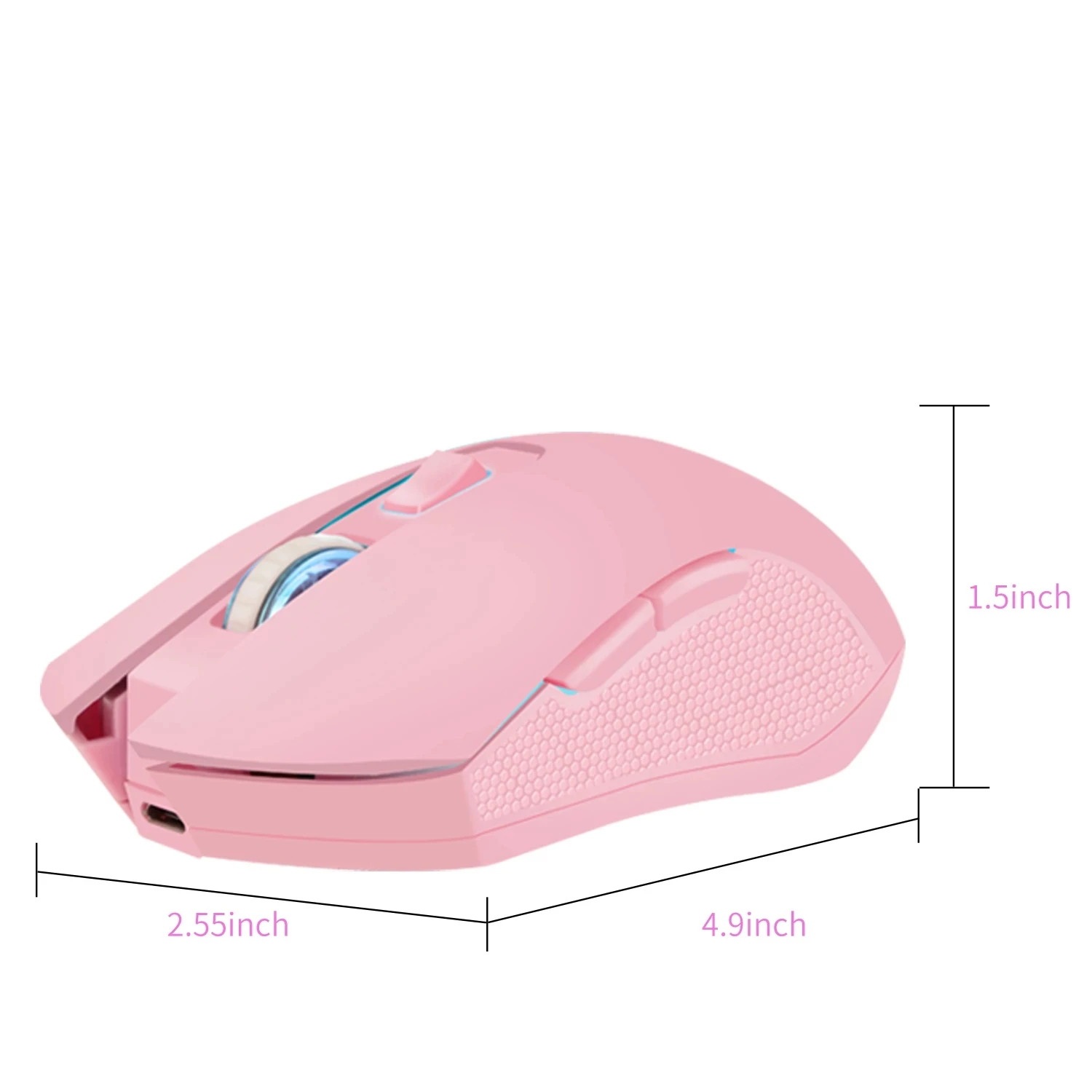 Wireless Optical Rechargeable Ergonomic Gaming Mouse 3200DPI Silent