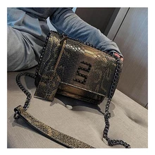 Роскошная женская сумка, модные сумки через плечо со змеиным рисунком для женщин, новинка, сумка на плечо с заклепками, женская сумка, женская сумка