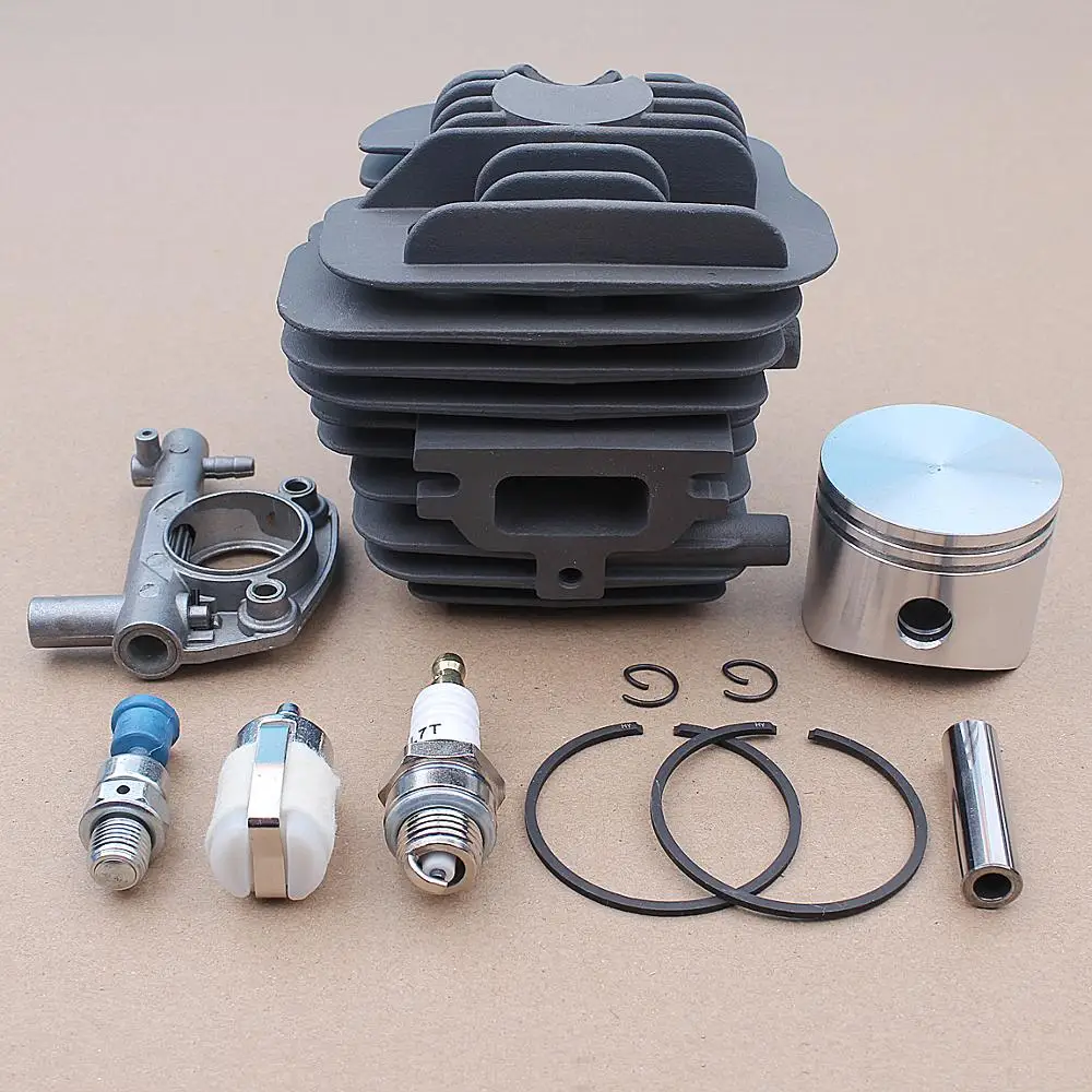 US $53.43 45mm Cylinder Piston Pin Oil Pump Kit For OleoMac 952 Master Chainsaws Part Spark Plug 50082012