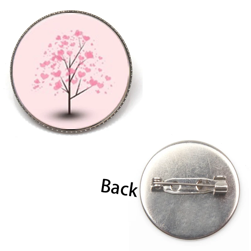 Модное милое розовое дерево жизни амулет брошь для пары кавайное женское платье 2