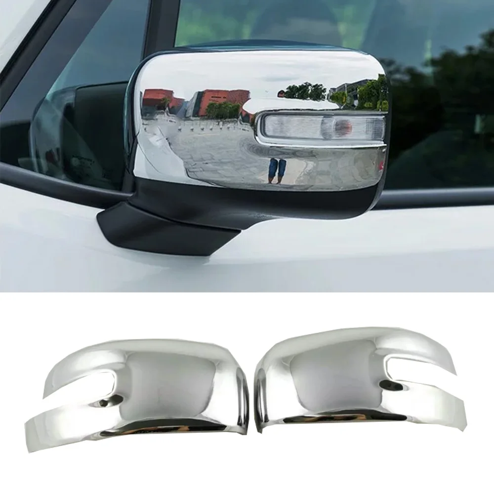 

For Jeep Renegade 2016 2017 2018 2019 2020 Car ABS Chrome Stick Rear View Rearview Side Glass Mirror Cover Trim Frame 2pcs