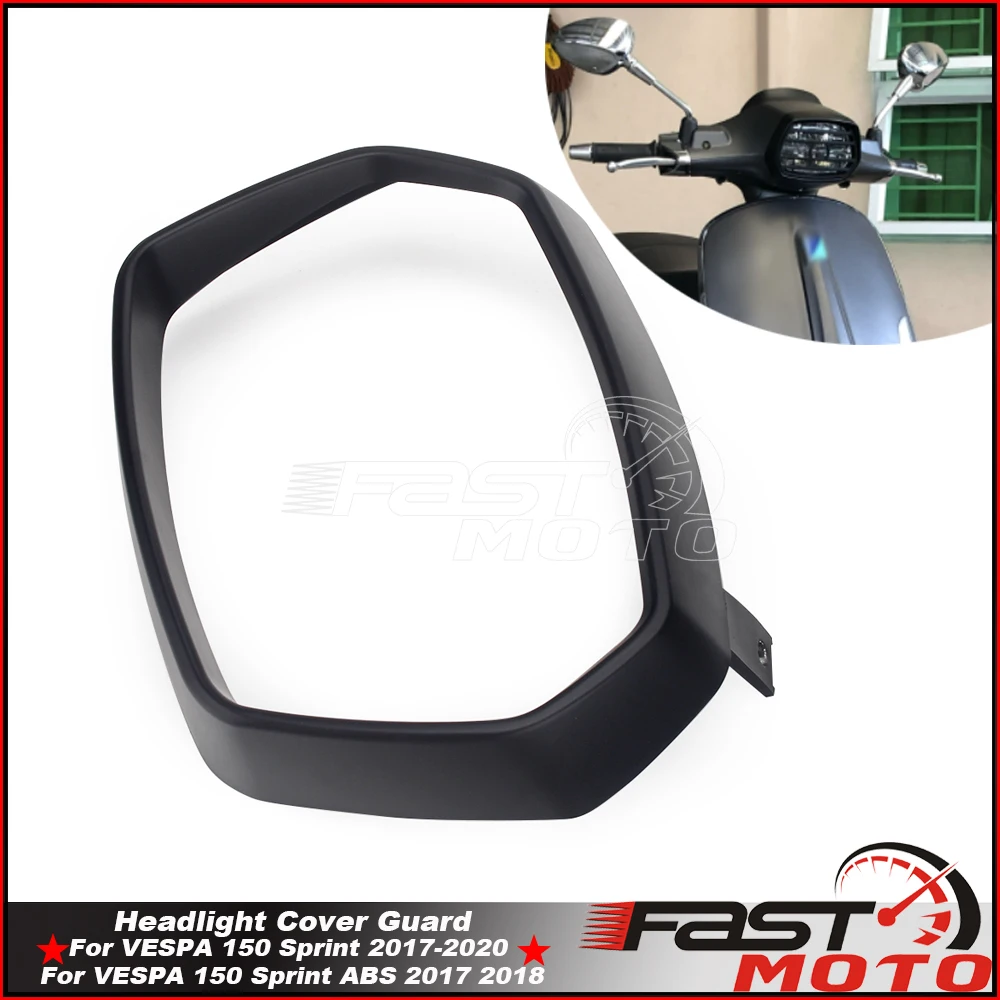 

Накладка на переднюю фару из АБС-пластика, декоративная Черная накладка на фару для Sprint 150 Sprint ABS 2017 -2020, аксессуары для мотоциклов