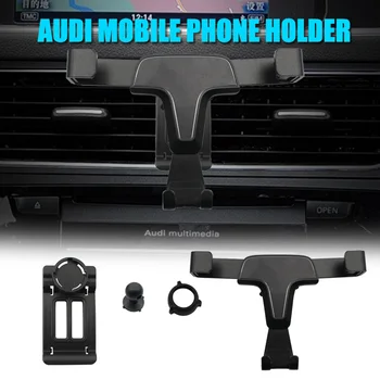 

For Audi A3 Q3 A4 A5 Q5 Q5L A6 A7 Car Smart Cell Phone Holder Air Vent Cradle Mount Stand Accessories for Iphone Samsung Google