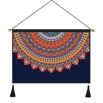 

Mandala Psychedelic Tapestry Wall Hanging Bohemian Window Door Background Tapestry Blanket Gobelin Farmhouse Home Decor G5T