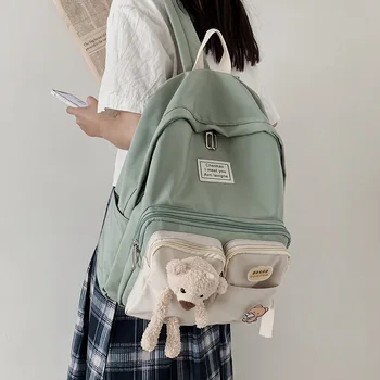 

Female Laptop Backpack Luxury College Black Casual Fashionable School Bags for Teenage Girls Mochila Feminina Bookbags