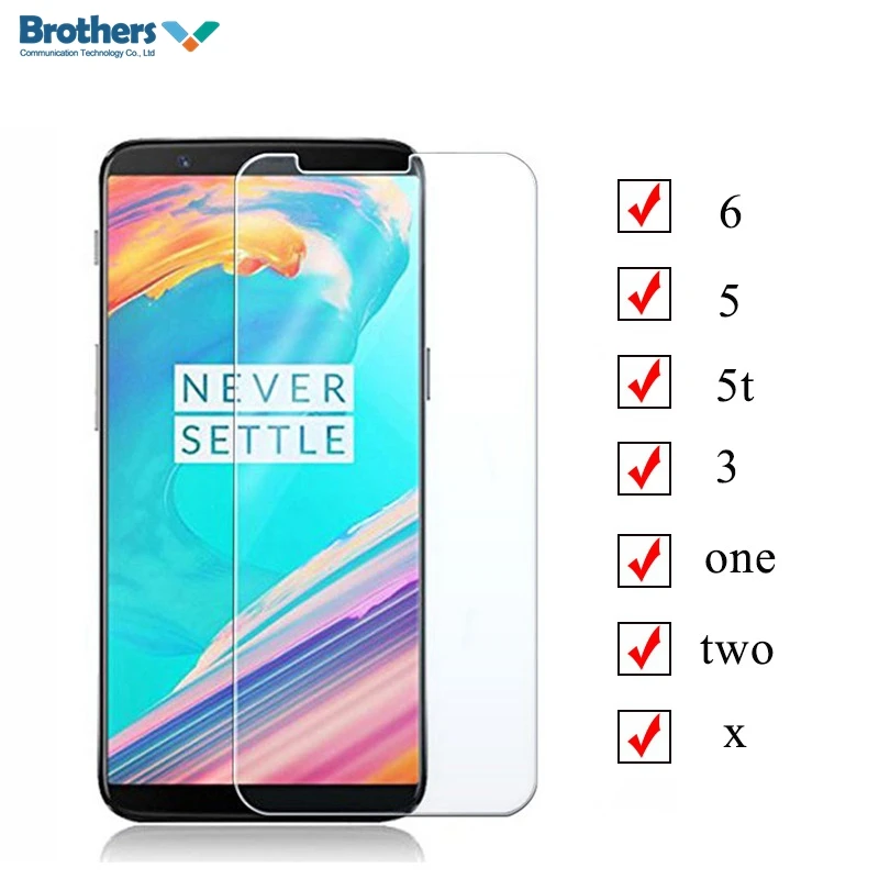 

Tempered Glass Film for Oneplus 2 3 3T 5 5T 6 6T Screen Protector Ultra-thin Toughened Glass Protective 2.5D Tempered Glass New