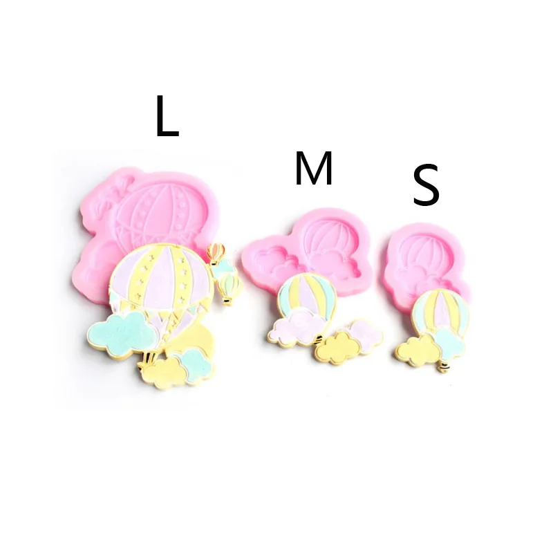 Birthday Balloons Clouds Fondant Cake Silicone Molds Cupcake Baking