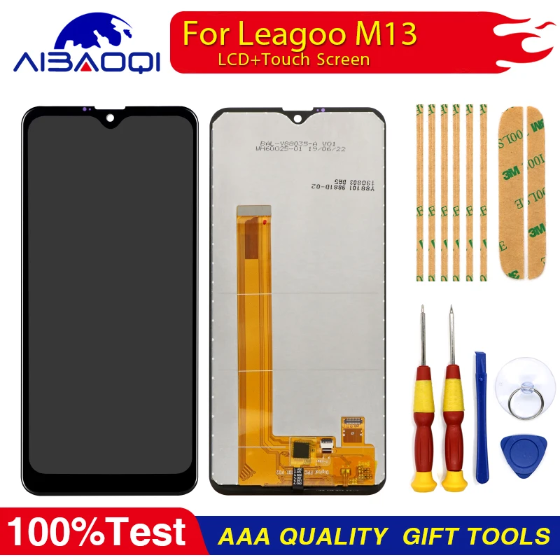 Сенсорный экран ЖК-дисплей Дисплей ЖК-дисплей Экран для Leagoo M13 Запчасти для авто+ инструмент для демонтажа+ 3 М клей